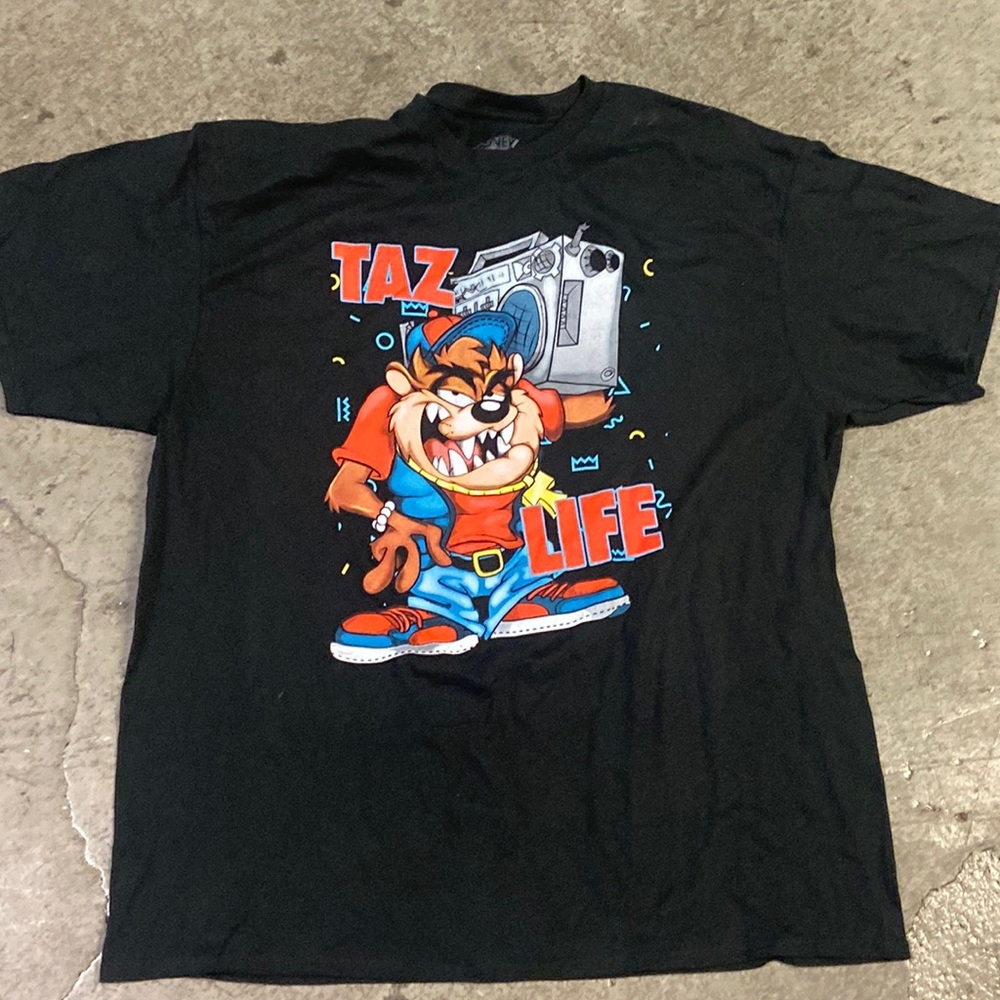Black Taz Boom Box” T-Shirt